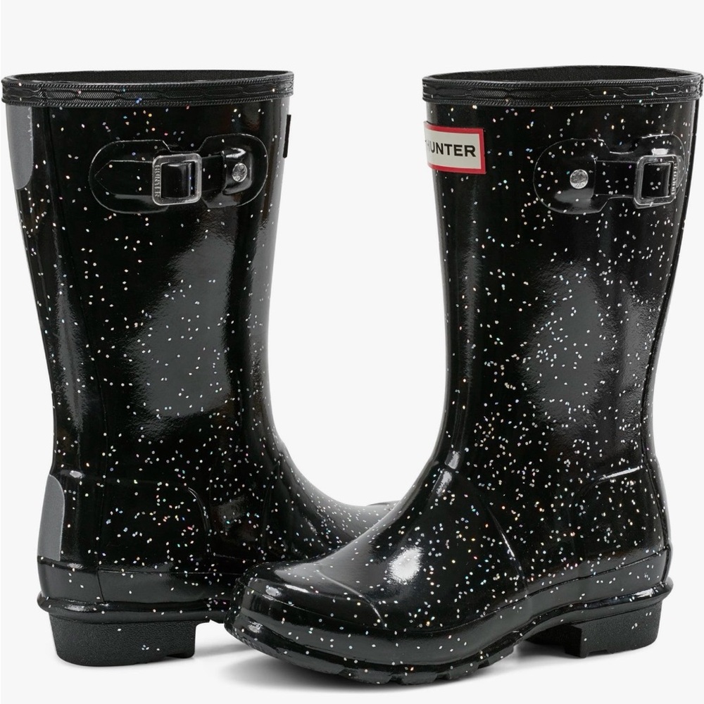 Hunter (Big Kid) Sparkle Rain Boots